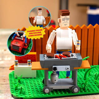 King of The Hill Hank Hill’s Backyard Building Block Set