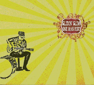 the album cover for Slidin Slim - One Man Riot