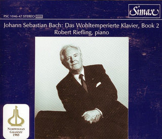 the album cover for Robert Riefling - Book 2: Well-Tempered Klavier