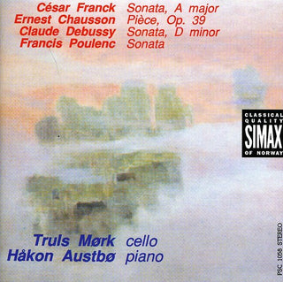 the album cover for Truls MÃ¸rk - Violin Sonata in a Major / Cello Sonata in D minor
