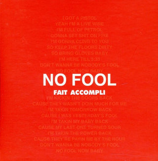the album cover for Fait Accompli - No Fool/On A Blue Day [Import]