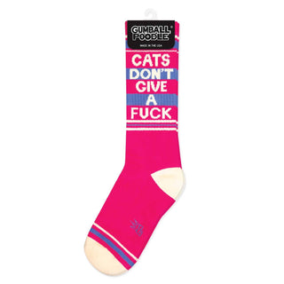 Cats Don't Give A Fuck Gym Crew Socks
