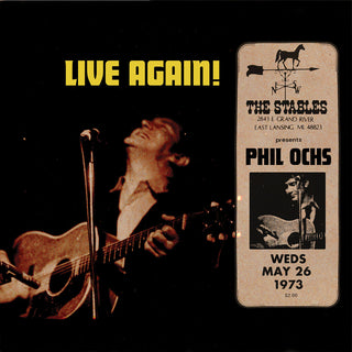 the album cover for Phil Ochs - Live Again