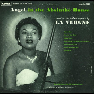 the album cover for La Vergne Smith - Angel in the Absinthe House: Songs Indoor Manner