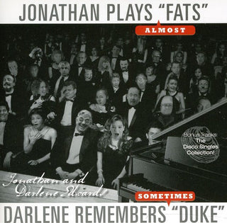 the album cover for Jonathan and Darlene Edwards - Jonathan Plays Fats Darlene Remembers Duke