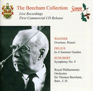 the album cover for SIR THOMAS BEECHAM - Music By Wagner Delius & Schubert