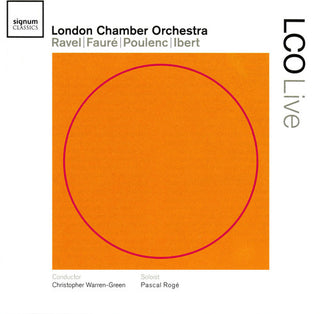 the album cover for Christopher Warren-Green - Ravel - Faure - Poulenc - Ibert