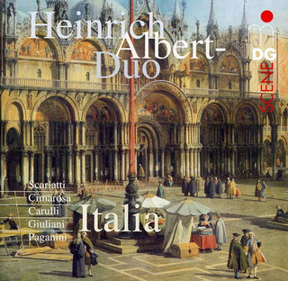 the album cover for Scarlatti / Giuliani / Heinrich Albert Duo - Italy: Works for Two Guitars