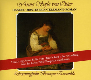 the album cover for Drottningholm Baroque Ensemble - Anne Sofie Von Otter Sings Han