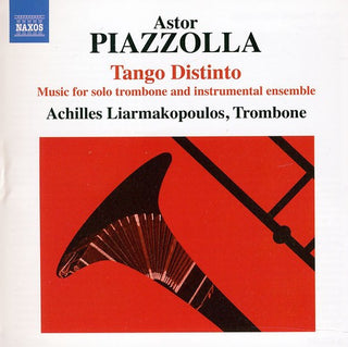 the album cover for Pedro Giraudo - Tango Distinto: Music for Solo Trombone &