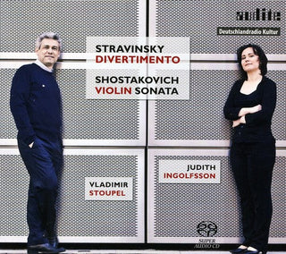 the album cover for Judith Ingolfsson & Vladimir Stoupel - Works for Violin & Piano