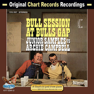 the album cover for Junior Samples Vs Archie Campbell - Bull Session at Bulls Gap