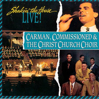the album cover for Carman - Shakin the House