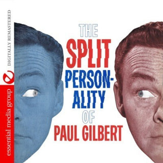 the album cover for Paul Gilbert - Split Personality of Paul Gilbert
