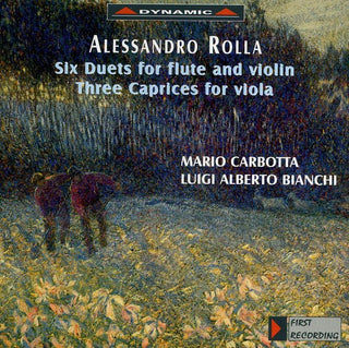 the album cover for A. ROLLA - Six Duets for Flute & Viola / Three Caprices for