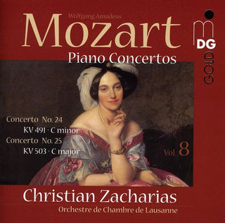 the album cover for Mozart / Zacharias - Piano Concertos 8