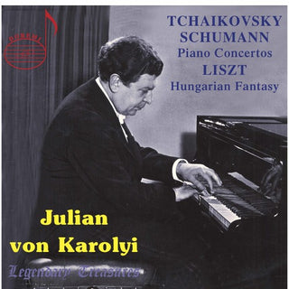 the album cover for Julian von Karolyi - Tchaikovsky & Schumann: Piano Concertos