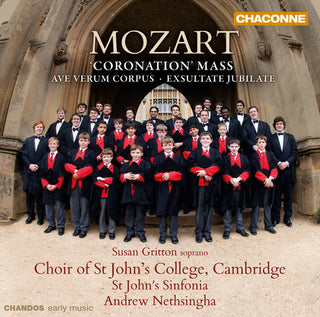 the album cover for St. John's Sinfonia - Coronation Mass & Ave Verum Corpus &