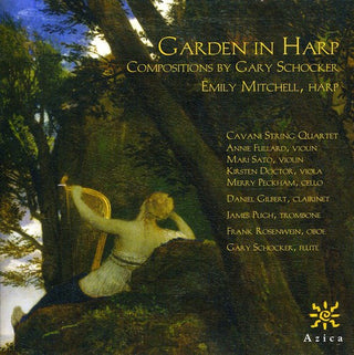 the album cover for Emily Mitchell - Garden in Harp