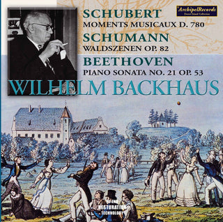 the album cover for Schubert / Schumann / Beethoven / Backhaus - Moments Musicaux