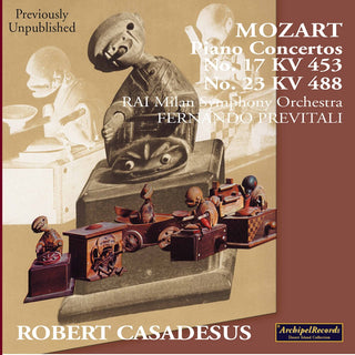 the album cover for Mozart / Casadesus / Rai Milan Sym / Previtali - Piano Concertos