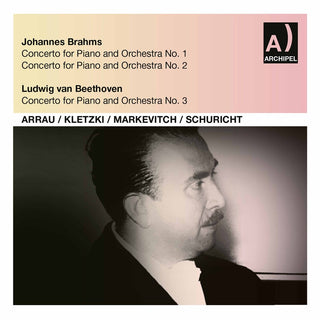 the album cover for Brahms / Arrau / Onf / Kletzki - Concerto for Piano & Orhcestra