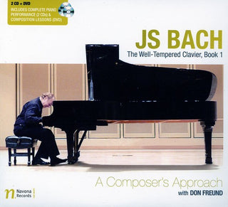 the album cover for Bach / Freund - Well-Tempered Clavier Book 1: Composer's Approach
