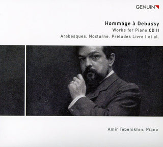 the album cover for Amir Tebenikhin - Hommage a Debussy: Works for Piano 2