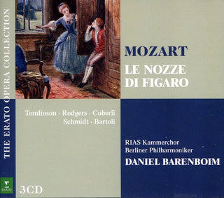 the album cover for Mozart / Schmidt / Cuberli / Rodgers / Barenboim - Nozze Di Figaro