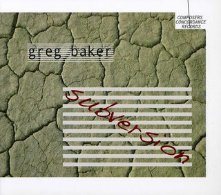 the album cover for Greg Baker - Subversion
