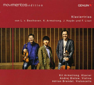 the album cover for Kit Armstrong - Klaviertrios