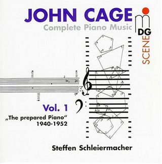 the album cover for J. CAGE - Complete Piano Music 1: Prepared Piano 1940-1952
