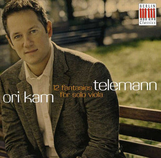 the album cover for Telemann / Kam - 12 Fantasies for Solo Viola