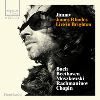 the album cover for James Rhodes - Jimmy: James Rhodes Live in Brighton