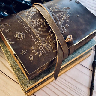 Harry Potter Deathly Hallows Leather Wrap Journal