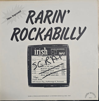 Various- Rarin' Rockabilly: Rare & Unreleased Rockabilly & Country Rock from 1956-1959 (Large Top Seam Split)