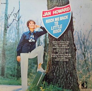 Jan Howard- Rock Me Back To Little Rock (Signed)(Drill Hole; Light Paper Marks)