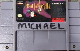 Final Fantasy III (Cartridge Only; Writing On Front And Back Of Cartridge)