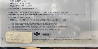 Allman Brothers Band- The Allman Brothers Band At The Fillmore East (DLX Edition)(Sticker Over Barcode, Cracked Slipcase)