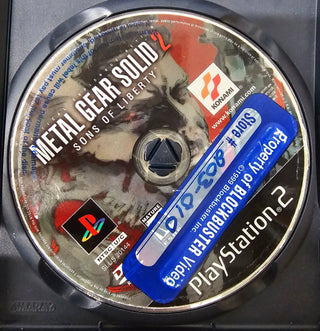 Metal Gear Solid 2 (Wear To Front, Sticker On Disc)