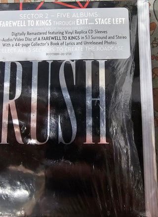 Rush- Sector 2: Five Albums (A Farwell To Kings Through Exit... Stage Left)(5xCD/1xDVD In Partially Torn Shrinkwrap w/ Hype Sticker & Line Through Barcode)