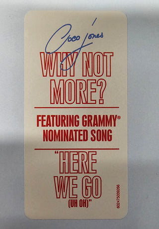 Coco Jones- Why Not More? (Red Vinyl w/ Signed Insert, Hype Sticker On Sleeve)