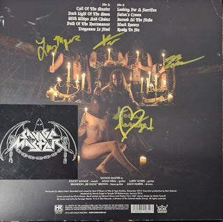 Savage Master- With Whips And Chains (Signed Back Cover w/ Bonus Tour Pass, Pick, & Sticker) (Used Vinyl)