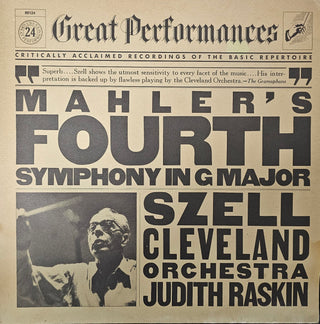 Mahler- Fourth Symphony In G Major (George Szell, Conductor)(Light Sleeve Staining, Corner Ding) (Used Vinyl)
