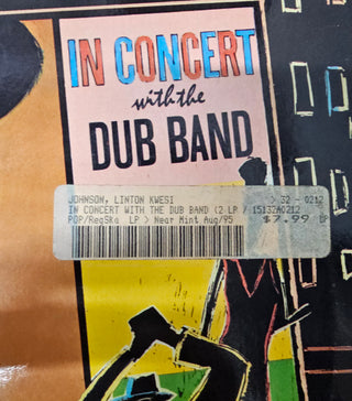 Linton Kwesi Johnson- In Concert With The Dub Band (1985 Press)(Old Price Sticker On Cover, Cover Wear) (Used Vinyl)