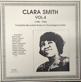 Clara Smith- Vol. 4 (1925-1926)(Austrian Press) (Used Vinyl)
