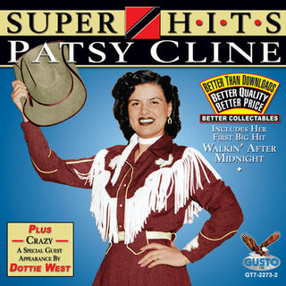 the album cover for Patsy Cline - Super Hits