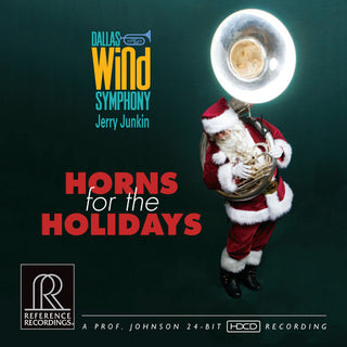 the album cover for Dallas Wind Symphony - Horns for the Holidays