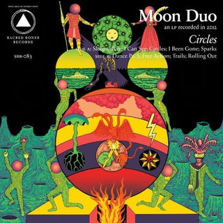 the album cover for Moon Duo - Circles