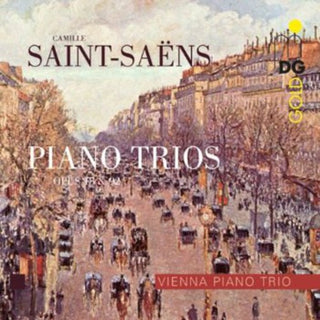 the album cover for Saint-Saens / Vienna Piano Trio - Trios Op 18 & 92